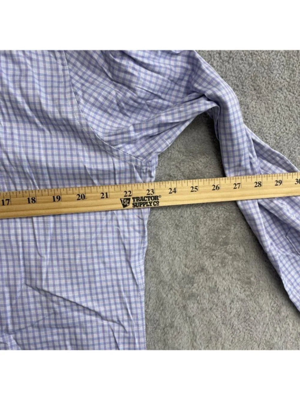 NWT Duchamp Men's L Slim Fit Lavender Checkered Button-Up Dress Shirt J2000